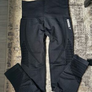 Gymshark Textured Black Leggings